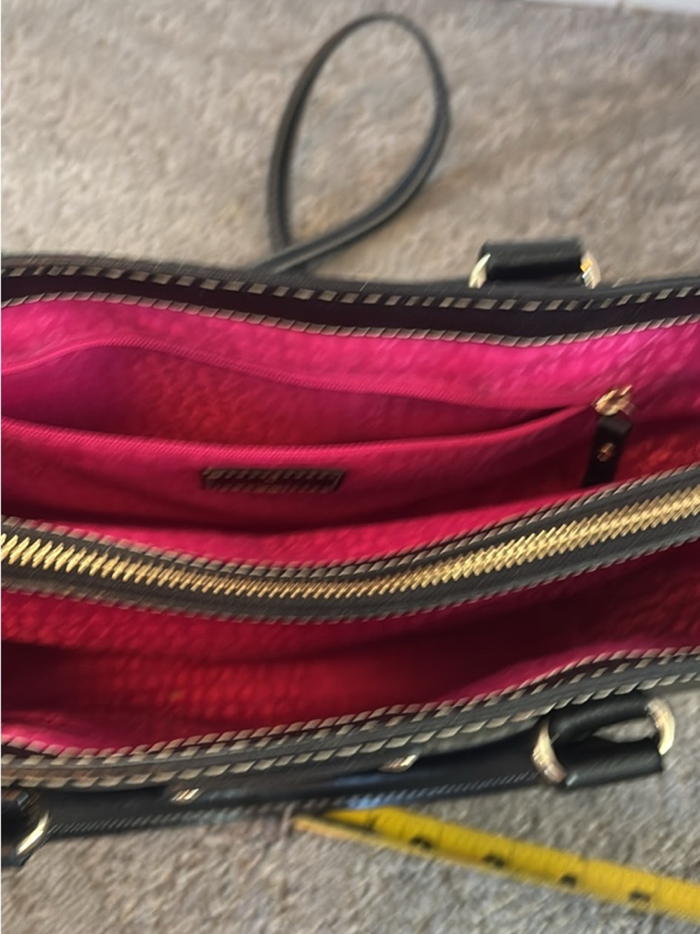 kate spade Black Leather Satchel with Gold Hardware - Picture 6 of 9